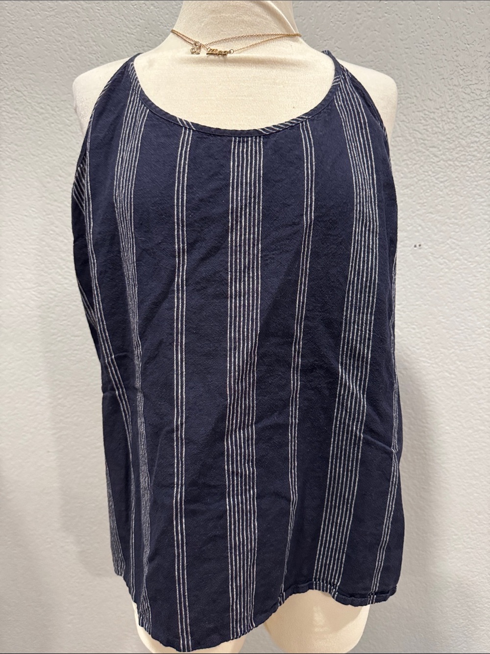a new day Navy and White Striped Women's Camisole